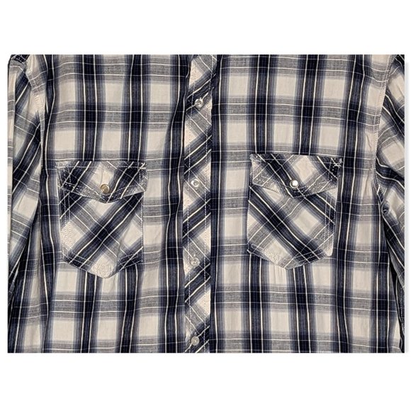 Chals Long Sleeved Button Down Plaid Shirt Size XXL - Picture 3 of 13